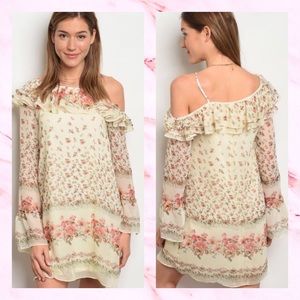 🆕🌸SALE🌸One Shoulder Ruffle Tunic Dress